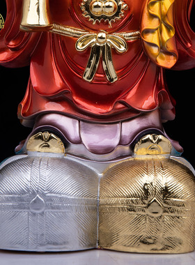 树脂大黑天财神像家居招财工艺品