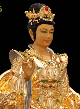 菩慧纯铜女娲娘娘佛像客厅神像