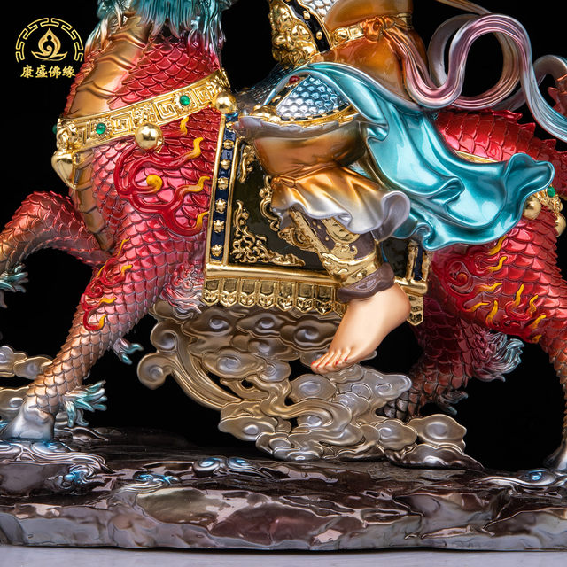 Puhua Tianzun statue pure copper household ornaments to ensure safety