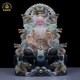 White marble Kowloon Taishang Laojun statue Chinese style home use