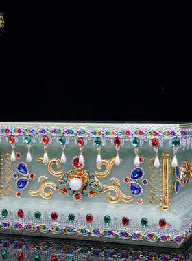 汉白玉神像增高底座双龙莲花底托