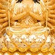 Bronze Chinese style living room Thousand-Armed Guanyin Bodhisattva Buddha ornaments