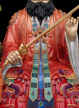 张天师神像纯铜中式客厅供奉摆件