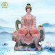 Nuwa empress craft white marble living room statue
