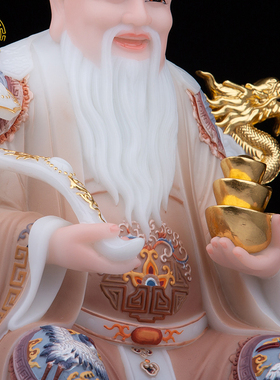 土地公公婆婆汉白玉复古怀旧