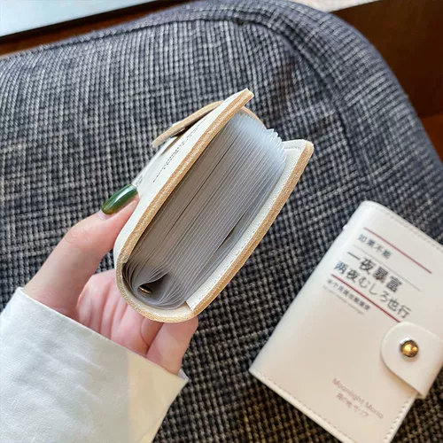 Минималистичный японский вместительный и большой маленький антимагнитный картхолдер для водительских прав подходит для мужчин и женщин, анти-кража