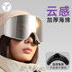 Ladies with good looks and small face can wear myopia ski goggles