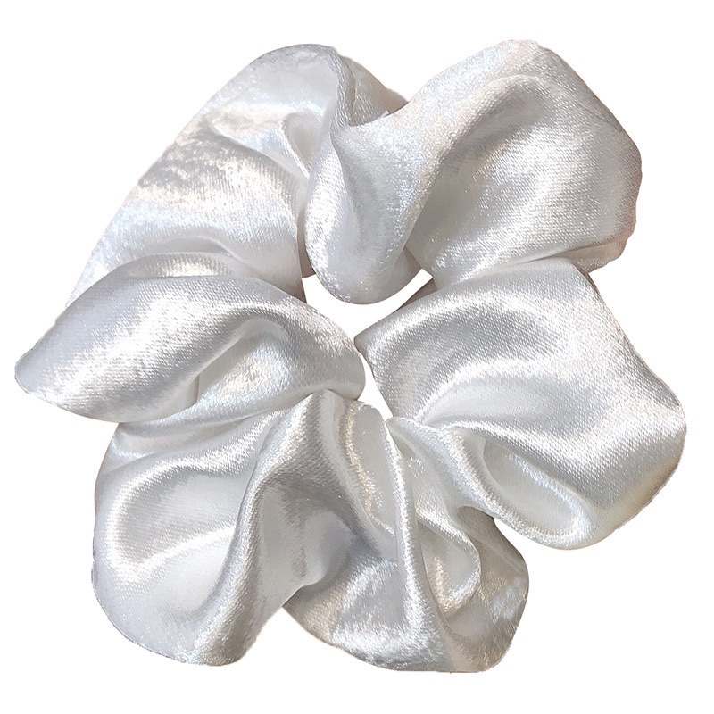 法式大肠发圈ins简约缎面复古猪大肠圈bm肥肠发绳女紫色韩系头绳 - 图3