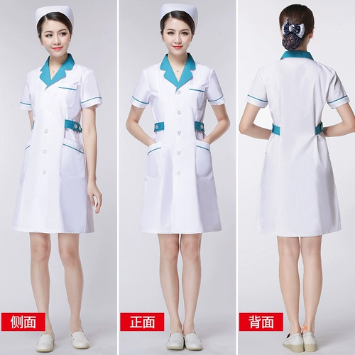 Белый халат, униформа врача, летняя одежда, униформа медсестры для работы, для салонов красоты