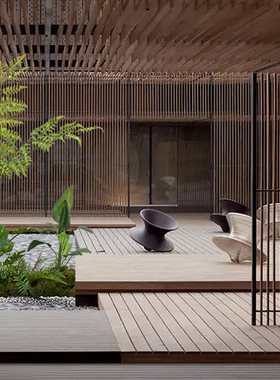 室内禅意绿植造景仿真蕨类植物