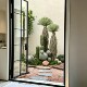 Simulated sand plant landscaping desert style indoor landscape
