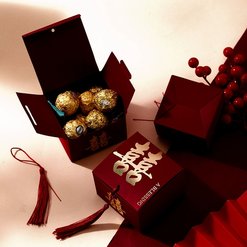 Candy Box Wedding Wedding Candy Box Свадьба 2025 Свадебная конфетная коробка подарочная коробка для конфеты упаковочная коробка бумажная коробка пусто