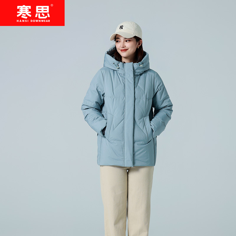 寒思新款妈妈冬装羽绒服宽松显瘦中年女款中老年鸭绒保暖外套2390