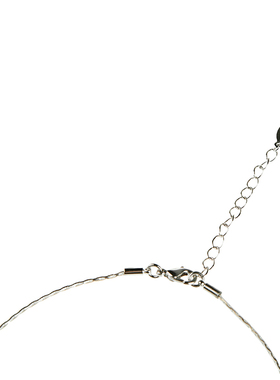 sdeer复古撞色圆环吊坠项链