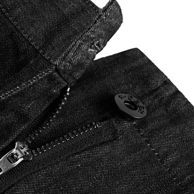 S.deer irregular denim patchwork skirt