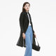 S.deer lapel double-breasted long windbreaker
