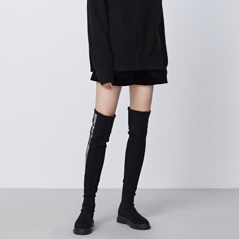 sdeer圣迪奥冬季女装插袋压褶灯芯绒黑色短裤S21480907 - 图2