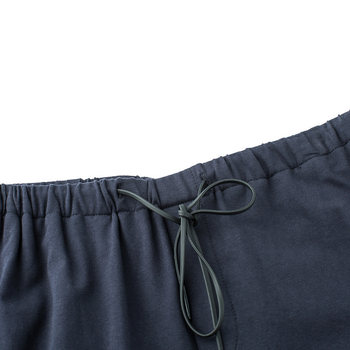 sdeer San Dior ຂອງແມ່ຍິງ summer dress elastic drawstring ກະທັດຮັດສີດໍາຕີນເກົ້າ sweatpants S18280825