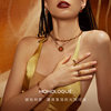 MONOLOGUE Monologue Flow Gold Ancient Egypt Retro Gold Amber Ankh Ring MR1111&Birthday Gift