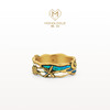 Chow Tai Fook monologue vintage gold ring