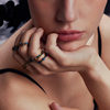 MONOLOGUE Monologue and Mystery Atlantis Tides and Waves Retro Gold Gilt Ring