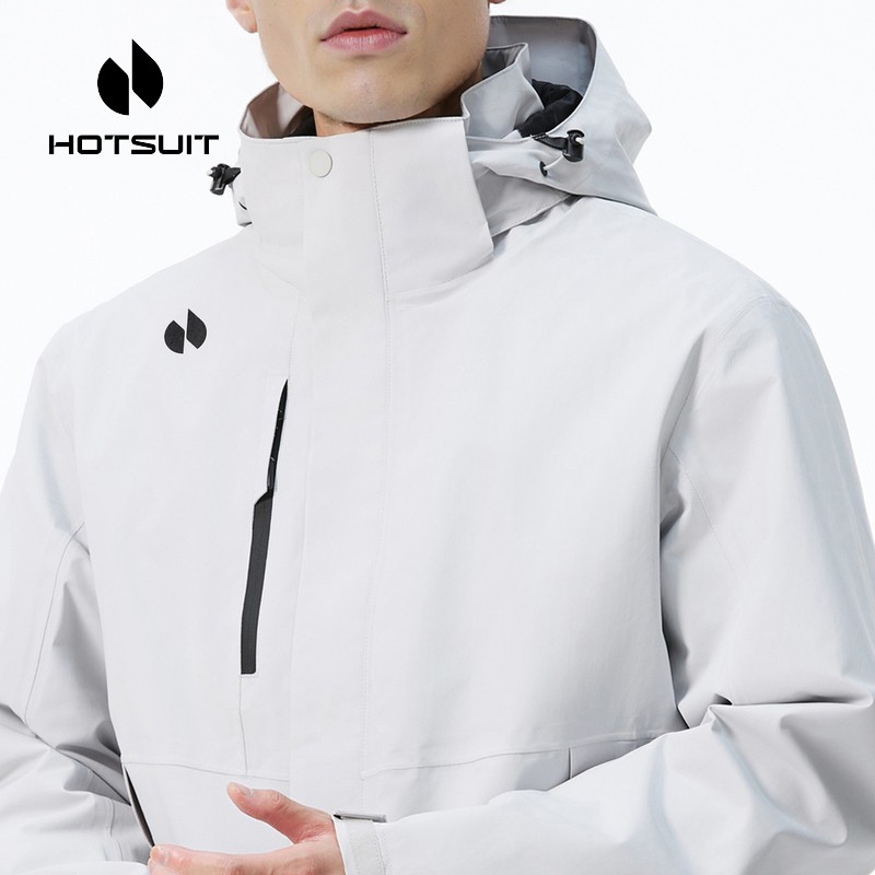 hotsuit后秀冲锋衣男女款2025冬季防风防水硬壳外套户外保暖风衣 - 图1