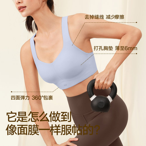 VfU面膜杯高强度运动内衣美背贴合速干背心聚拢跑步健身文胸合集-图2