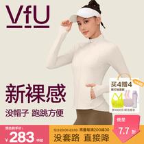 VfU Sports Jacket Woman Long Sleeve Fitness Suit Winter Blouse Professional Morning Running Yoga running suit Skinny No Hat N