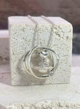 薛之谦小飞船项链纯银生日吊坠礼物锁骨链情侣纪念定制金项链时尚