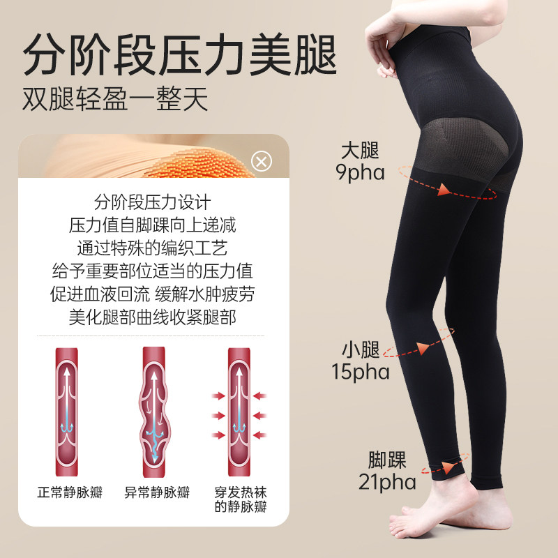 蓓福slimwalk日本压力瘦腿袜打底裤 蓓福连裤袜/打底袜