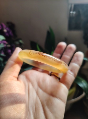 特惠49圈口天然原矿原色无烧无染色豹纹玉髓手镯玛瑙手镯