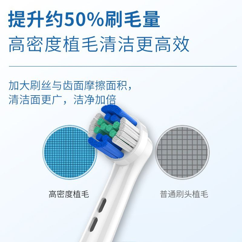 聚阳适配博朗OralB/欧乐b电动牙刷头D12/3709/P3000/D1000替换头 - 图2