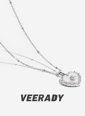 【明星同款】纯银玫瑰花爱心吊坠