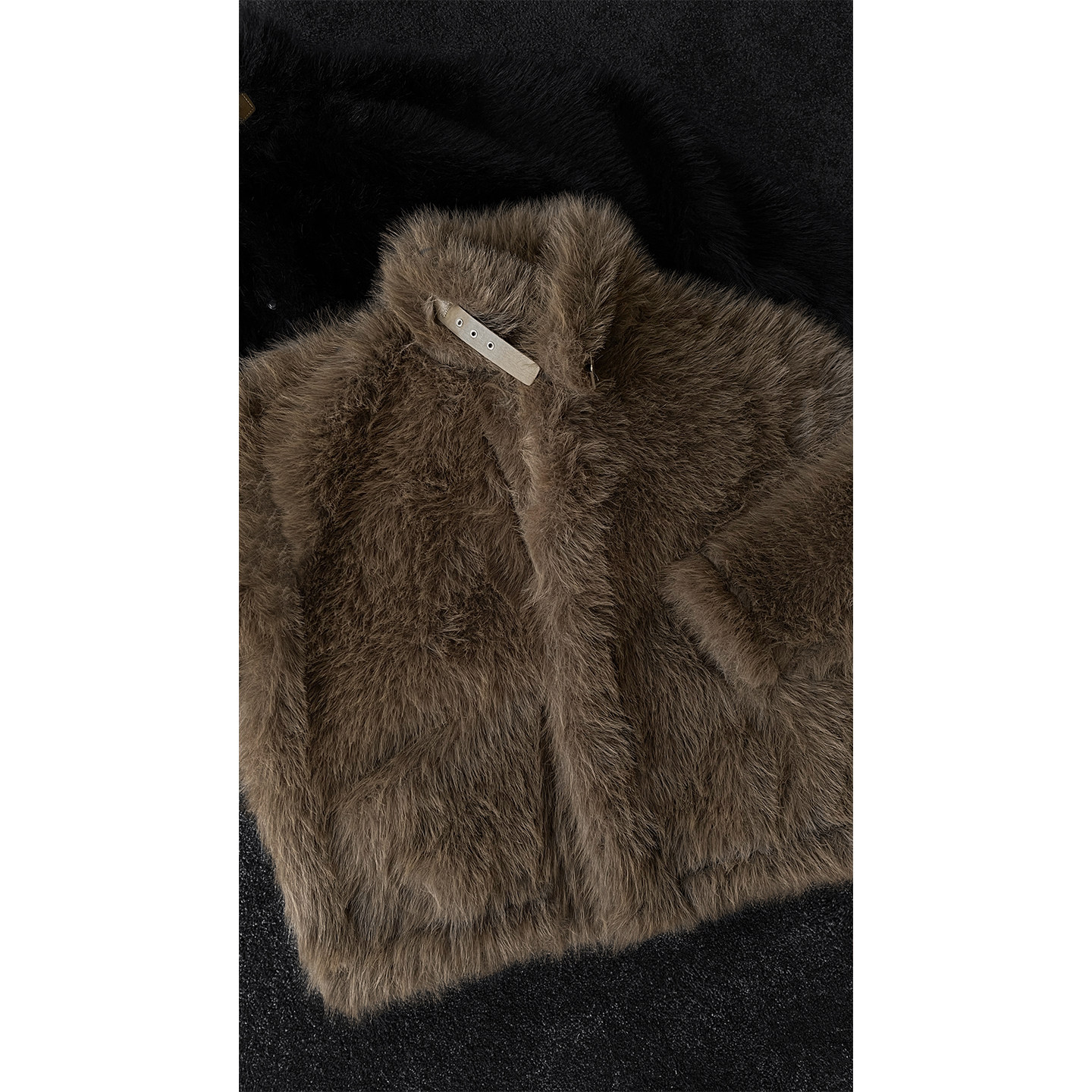 龙叨叨秋冬新品高级感气质立领毛毛外套男简约百搭保暖环保皮草潮,淘宝优惠券,粉丝福利购,淘宝优惠卷