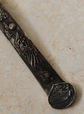 宇卓铜如意把件纯铜黄铜如意寿字吉祥如意新春如意工艺品摆件