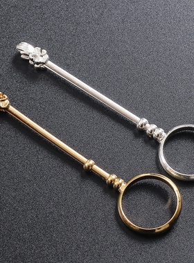 复古抽烟指环创意个性烟托烟架夹细烟专用师父宋佳同款