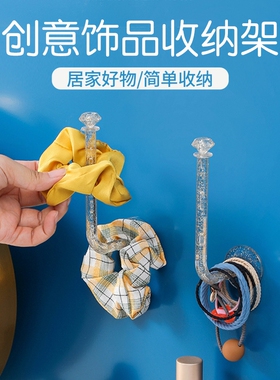 大肠发圈收纳架发箍橡皮筋收纳神器头绳挂墙壁发饰头箍宿舍挂钩