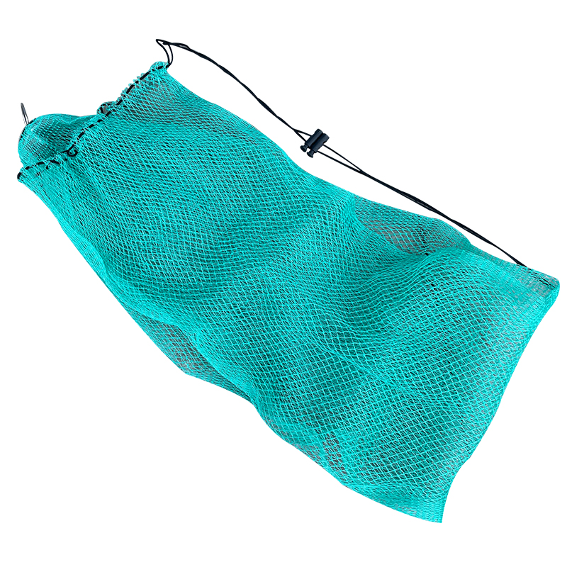 大力马鱼护网编织粗线鱼护网兜胶丝鱼护便携鱼网折叠束口装鱼网袋 - 图3