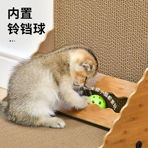 猫抓板立式L型加厚款猫抓柱耐磨特大号猫爪板猫咪磨爪玩具猫用品 - 图2
