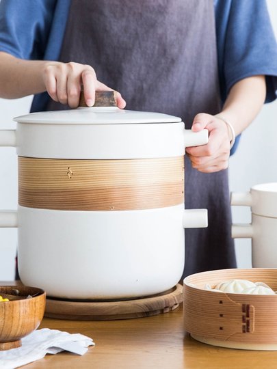 Japanese-Style Steamer Casserole For Home Soup Pot Ceramic Steamer Soup Pot Small Casserole Clay Pot Stew Pot Stone Pot Good-looking Pot