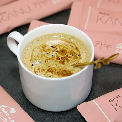 麦馨卡奴拿铁咖啡韩国双倍薄荷香草低咖啡因提拉米苏炼乳kanu组合 - 图1