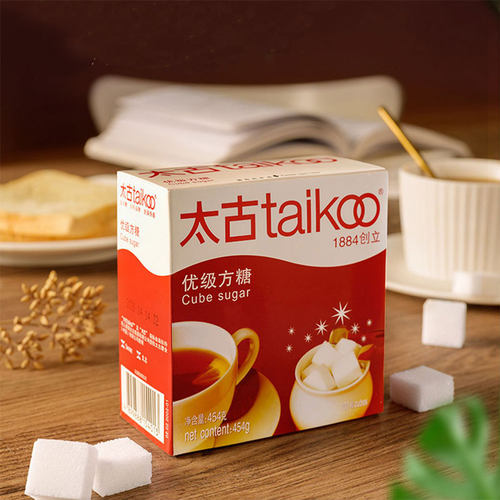 太古优级方糖454g/100粒白砂糖纯黑咖啡伴侣糖包奶茶醇品咖啡调糖 - 图0