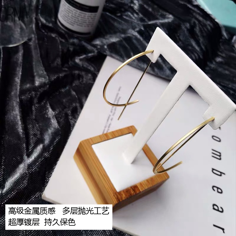 欧美夸张大耳环网红 新款潮气质韩国圆圈耳饰女纯银长款耳坠 2019 欧美夸张大耳环网红 新款潮气质韩国圆圈耳饰女纯银长款耳坠 2019
