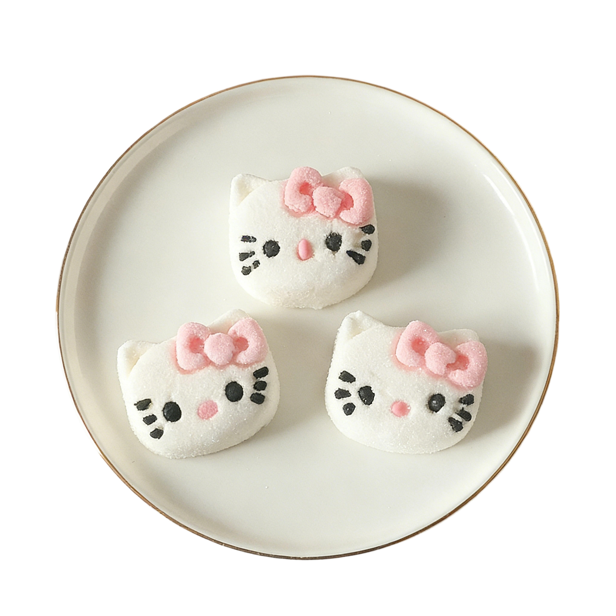 网红祈福kt猫棉花糖可爱粉色蝴蝶结猫猫棉花糖小蛋糕甜品装饰摆件,淘宝优惠券,粉丝福利购,淘宝优惠卷