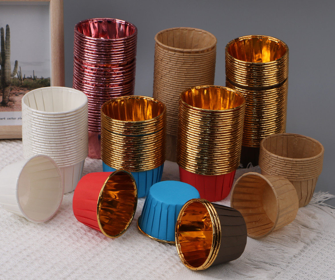 马芬杯耐高温金色礼帽纸杯生日蛋糕杯子红色卷边烘焙用品,淘宝优惠券,粉丝福利购,淘宝优惠卷