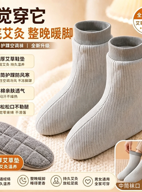 夏季艾草底空调房防寒睡眠袜女