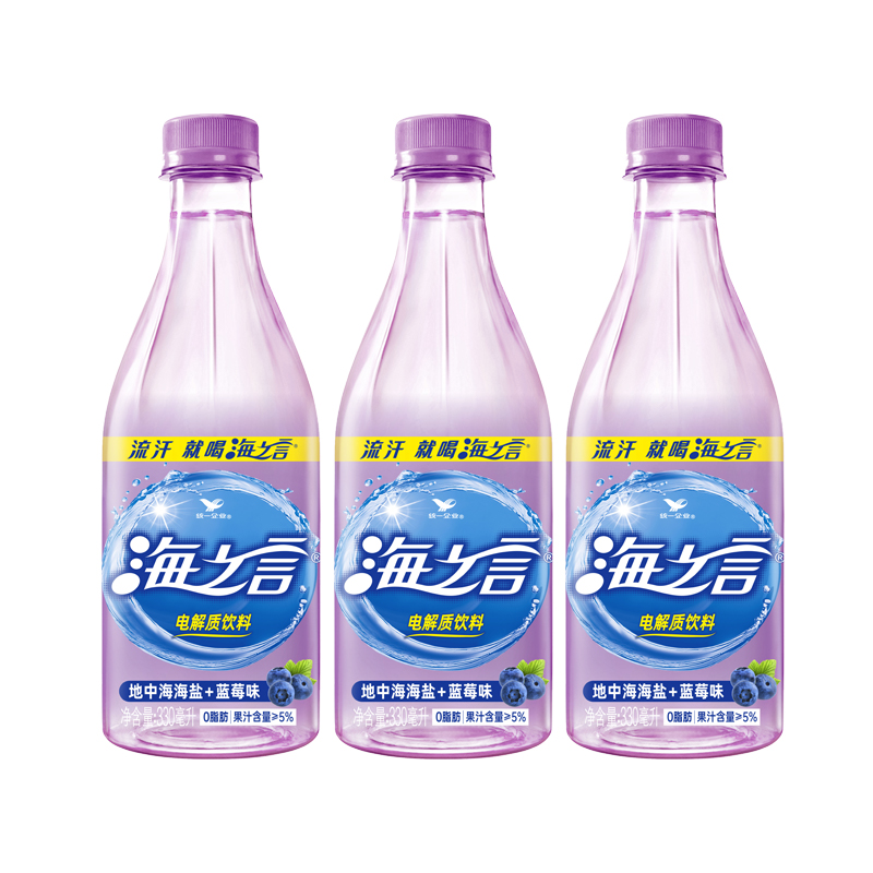 统一海之言电解质水功能性运动能量饮料海盐柠檬味330ml*12瓶整箱 - 图3