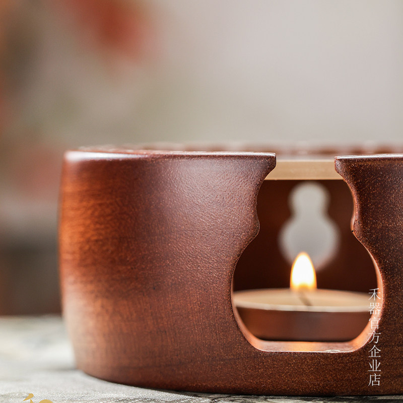 禾器自在温茶器蜡烛煮茶炉公道杯保温加热底座沙比利木个人温茶器,淘宝优惠券,粉丝福利购,淘宝优惠卷