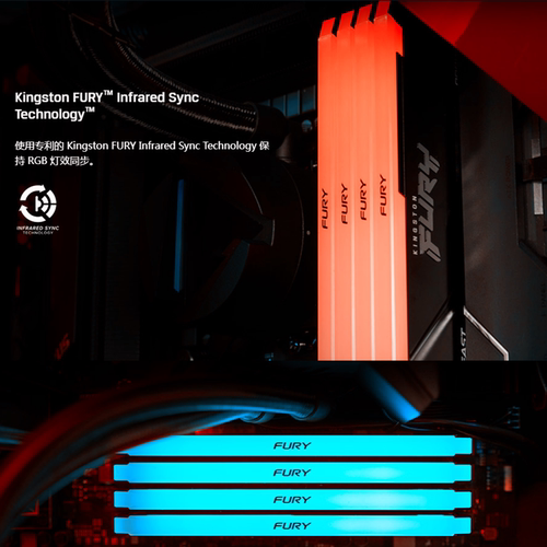 金士顿骇客神条DDR4 8g 16g 2666 2400 3200台式机内存条32G 3600 - 图1