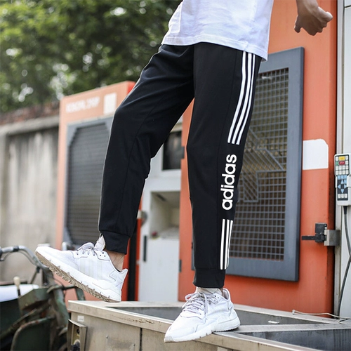 Adidas, осенние тонкие штаны, свободный прямой крой